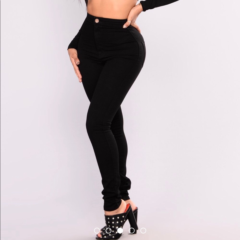 Black Fashion Nova high waisted